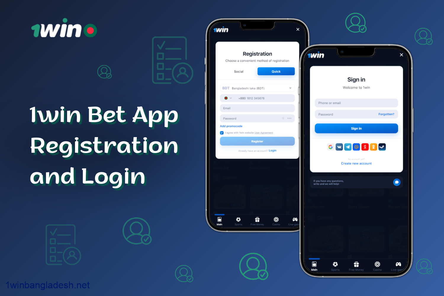 Registering and logging into the 1win bet application provides users from Bangladesh with the opportunity to place bets and play for real money