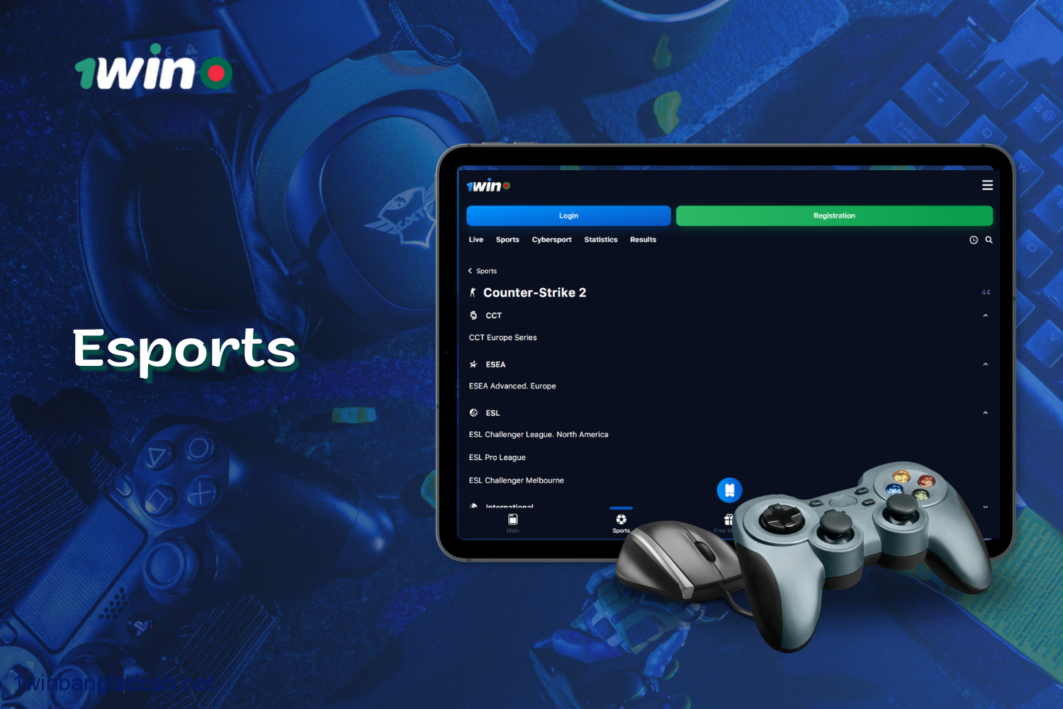 1win offers a wide range of eSports bets in the Sports section for players from Bangladesh